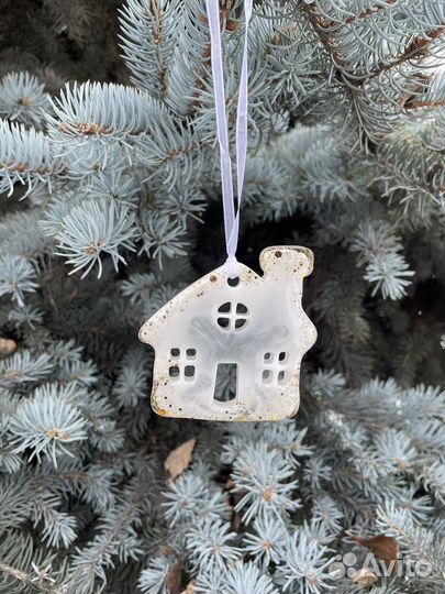 Елочные игрушки из эпоксидной смолы