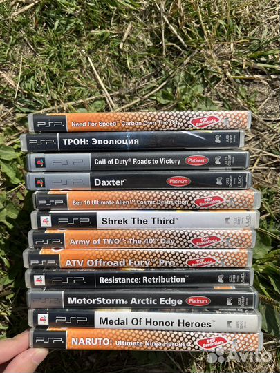 Диски для psp + катриджи ps vita