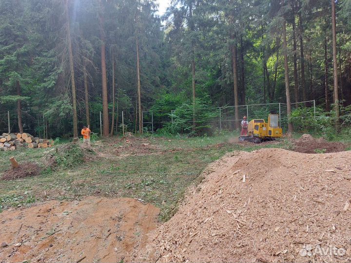 Спил и удаление деревьев расчистка участка