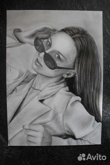Портрет по фото карандашом / подарки