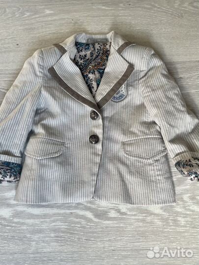 Комплект пиджак рубашка 92