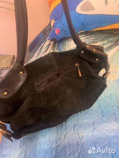 Сумка замша с норкой
