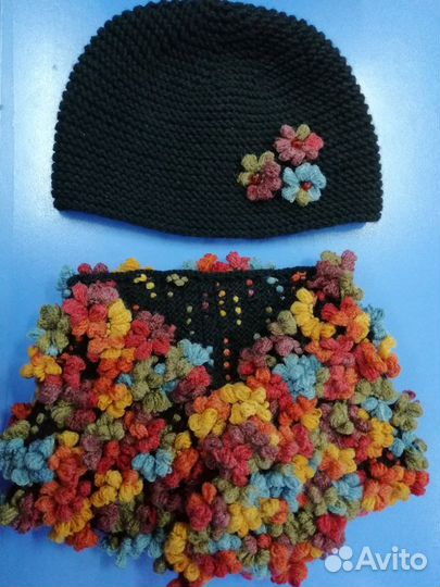 Шапка +шарф