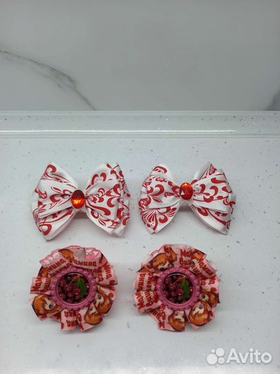 Бантики для волос ручной работы