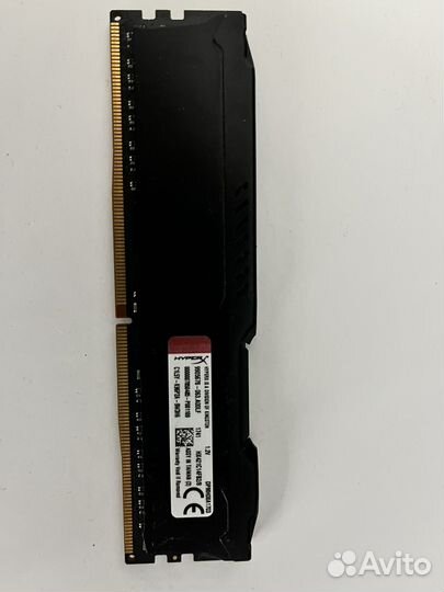 Оперативная память ddr4 8gb 2133 fury hyperx