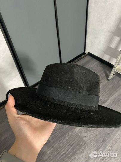 Шляпа фетровая женская черная