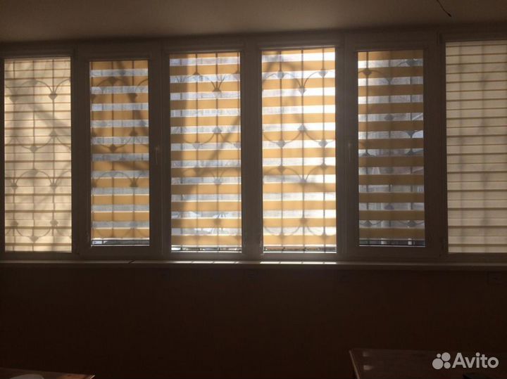 Рулонные шторы день ночь зебра I6367-Z2863