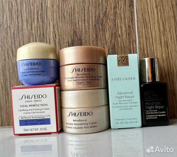 Shiseido кремы, сыворотки, декоративная косметика