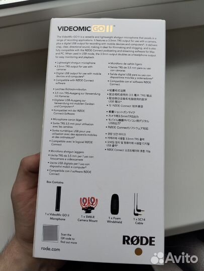 Микрофон rode videomic GO II