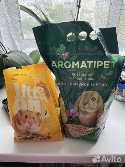 Корм и наполнитель для грызунов