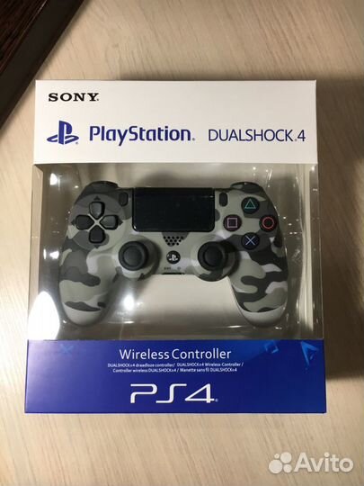 Новый Геймпад Dualshock 4 V2 серый камуфляж