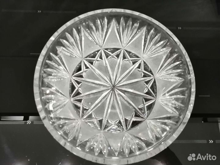 Салатница хрустальная гдр