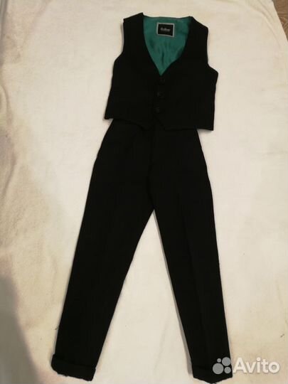 Костюм чёрный тройка Gulliver р.116