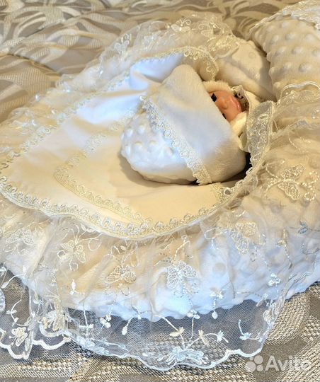 Конверт одеяло на выписку зимнее