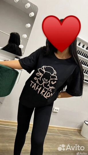 Футболка женская оверсайз с принтом