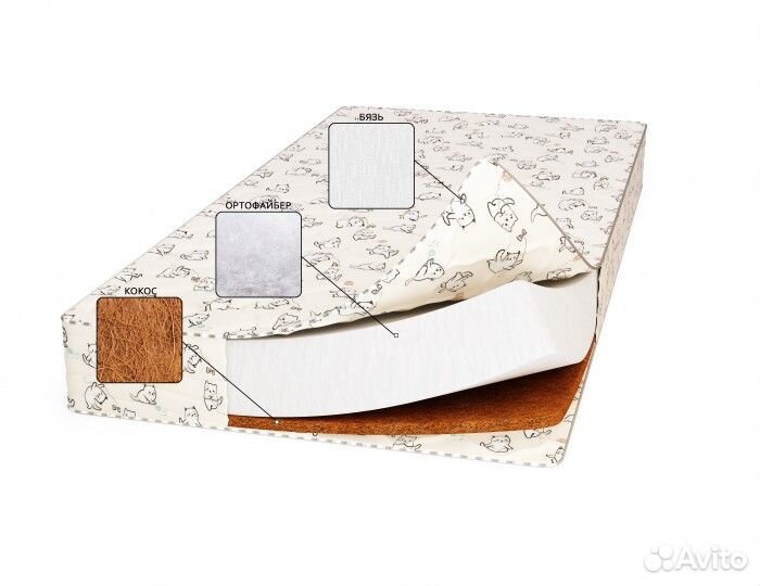 Детский матрас Буратино Бязь 120х60х10