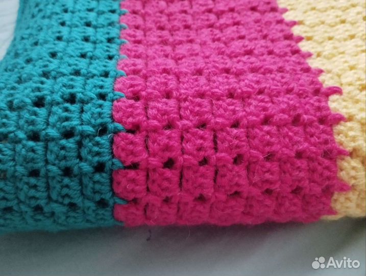 Плед детский вязаный ручная работа