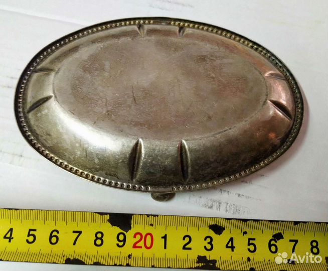 Сахарница мельхиор старинная T31Met клеймо