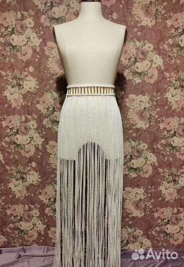 Юбка макраме