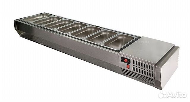 Витрина холодильная polair VT3-G 7хgn 1/3 с крышко