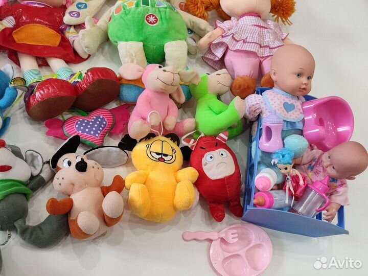 Детские игрушки музыкальные мягкие огромный пакет
