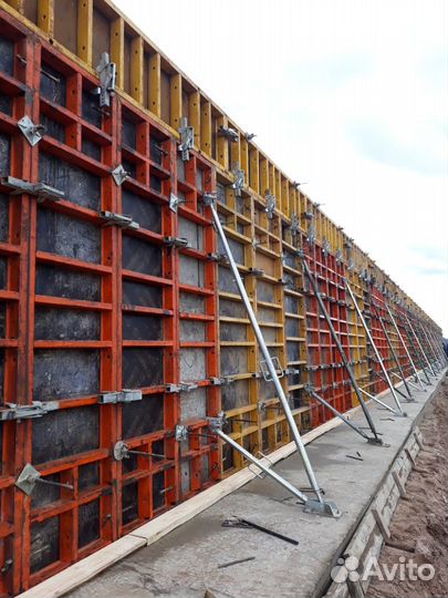 Аренда опалубки стен, колонн и перекрытий