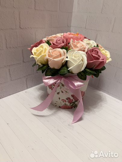 Букет из мыльных цветов