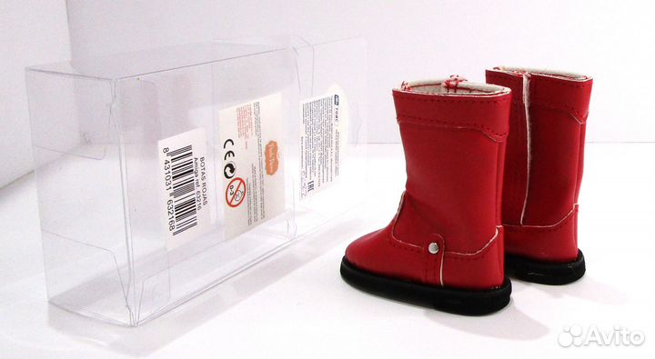 Сапоги Paola Reina модельные красные, для кукол 32