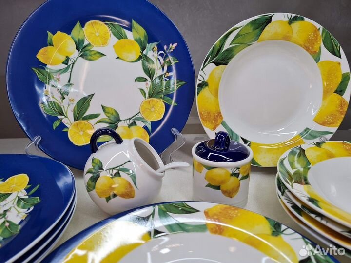 Посуда дизайна Лимоны. Попредметно