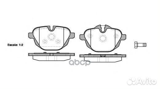 1421 00 34216788284 колодки дисковые з BMW