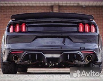 Накладка PFT на задний диффузор Ford Mustang 15-17