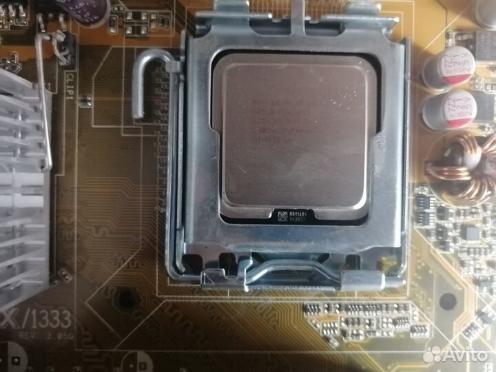 Комплект lga 775 материнская плата+процессор+озу