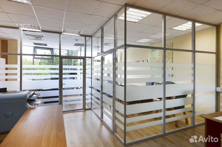 Стеклянные перегородки в офис от 10 дней