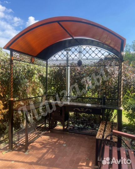 Мангал с крышей