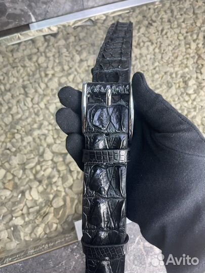 Мужской ремень из кожи Крокодила