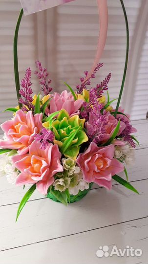 Мыльные цветы, букеты