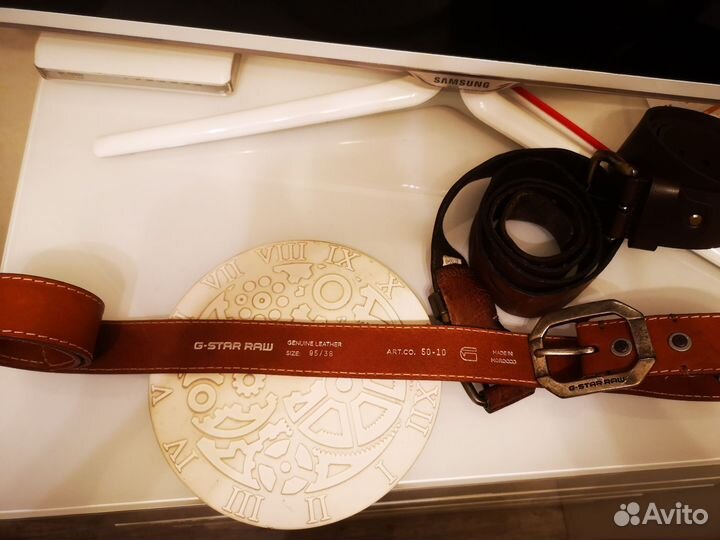 Мужской кожаный ремень италия