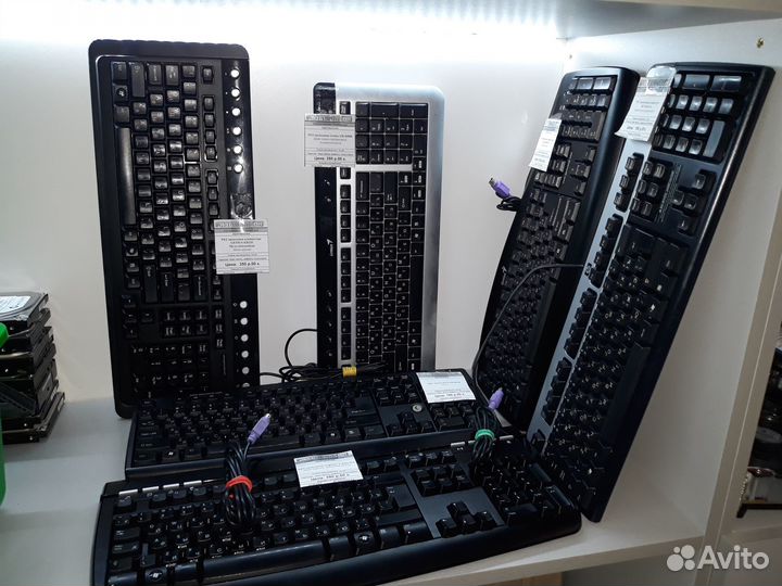 Клавиатуры Genius Logitech HP PS/2 в ассортименте