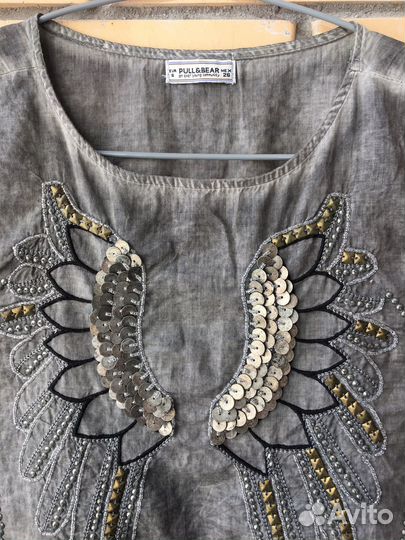 Топ Pull and Bear, майка, футболка y2k