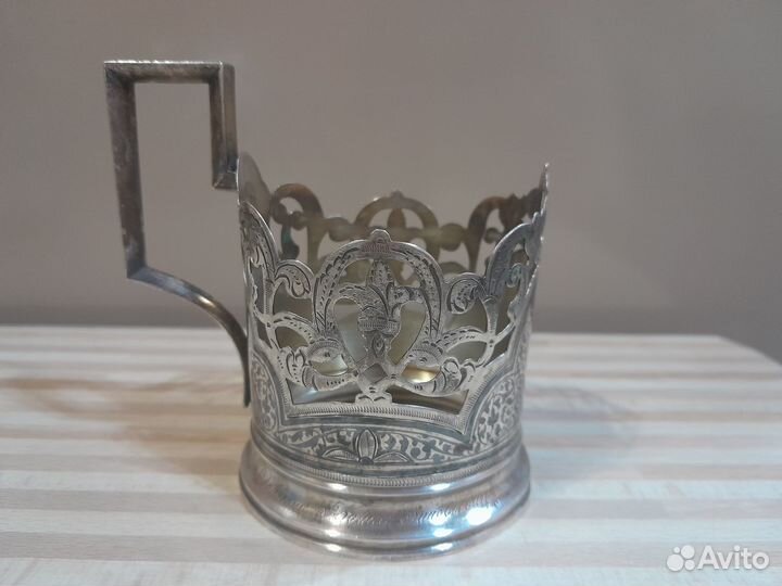 Кубачи Подстаканник СССР серебро 875 пробы 90 г