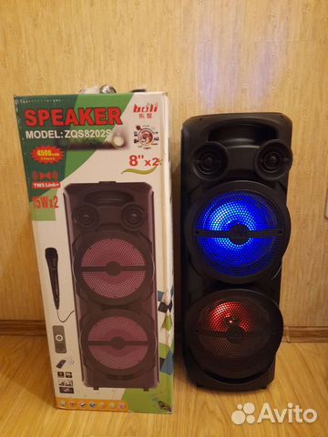 Большая акустическая колонка ZQS 8202S новая