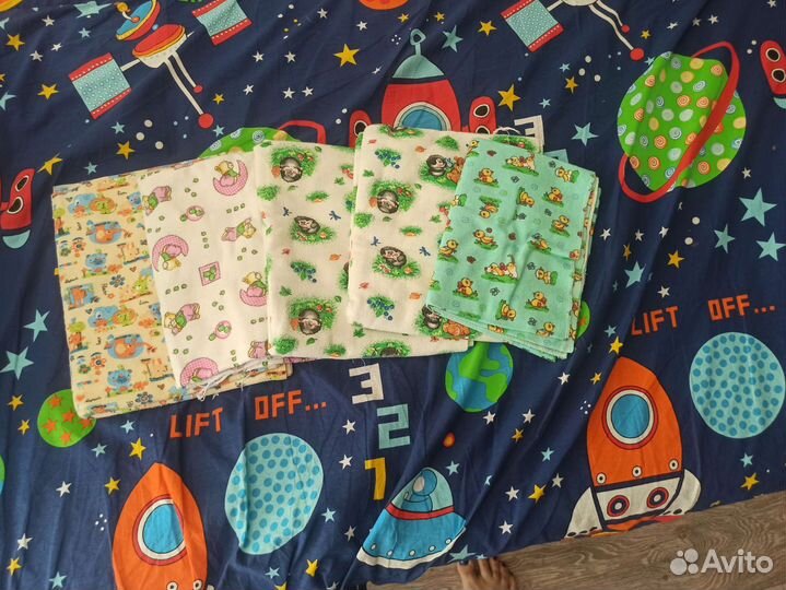 Пелёнки байк. /хб б/у 8 шт