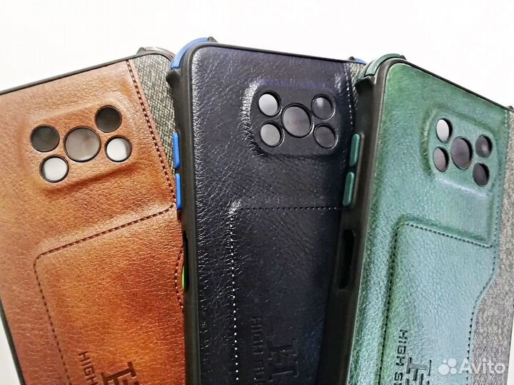 Чехлы для Poco X3 / X3 Pro с карманом под карту