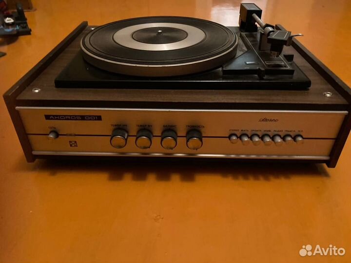 Электропроигрыватель Akords 001(обмен,продажа) тор
