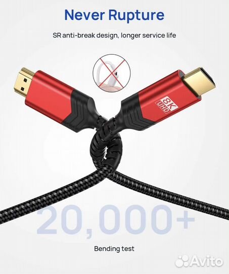 Высокоскоростной кабель 8К hdmi 2.1 от Jsaux