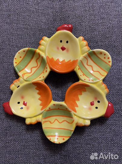 Блюдо для яйц, керамика