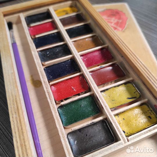 Акварель СССР мхп коллекционная