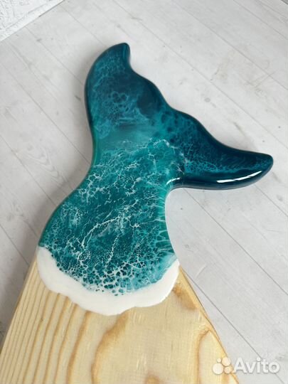 Сервировочная доска с эпоксидной смолой