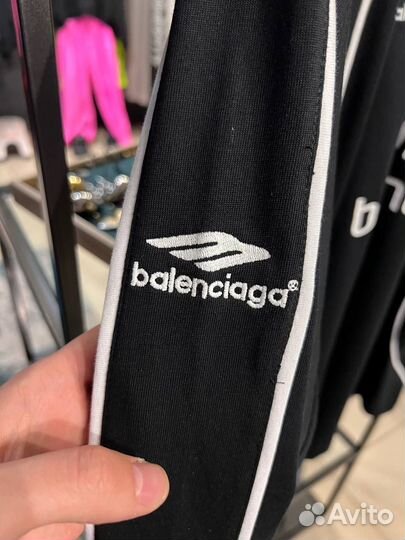 Лонгслив Balenciaga soccer оверсайз Шоу-рум