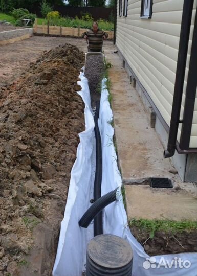 Монтаж наружных сетей водопровода и канализации